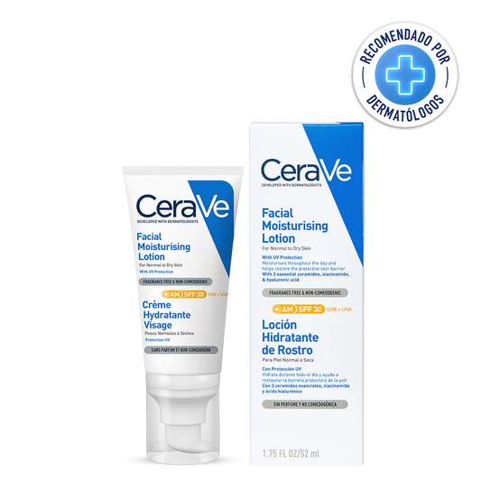 Cerave Loción Hidratante De Rostro 30FPS 52ml