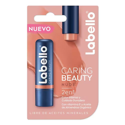 Labello Balsamo Labial Caring Beauty Nude 4.8g