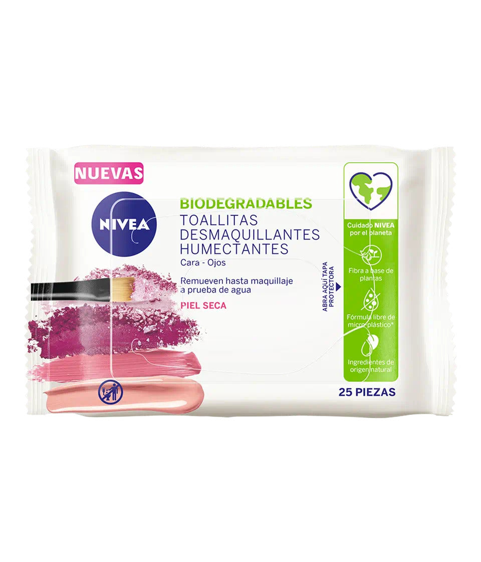 Toallitas Desmaquillantes Nivea 3 En 1 Piel Seca 25 Toallitas