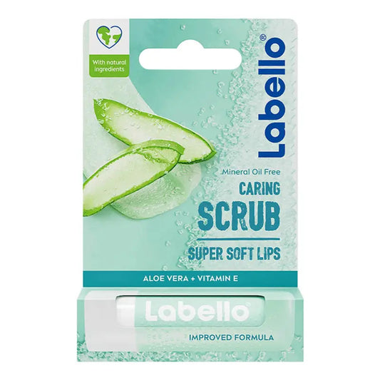 Labello Balsamo Labial Caring Scrub Aloe Vera 4.8g